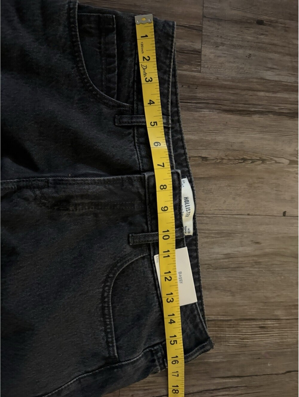 NWT Hollister Women's Black Low Rise Baggy Jeans Sz 28 - Picture 5 of 7